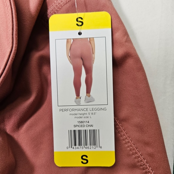 Danskin Performance Wide Waistband Dual Side-Pocket Ankle Legging in Spiced Chai - Picture 9 of 13